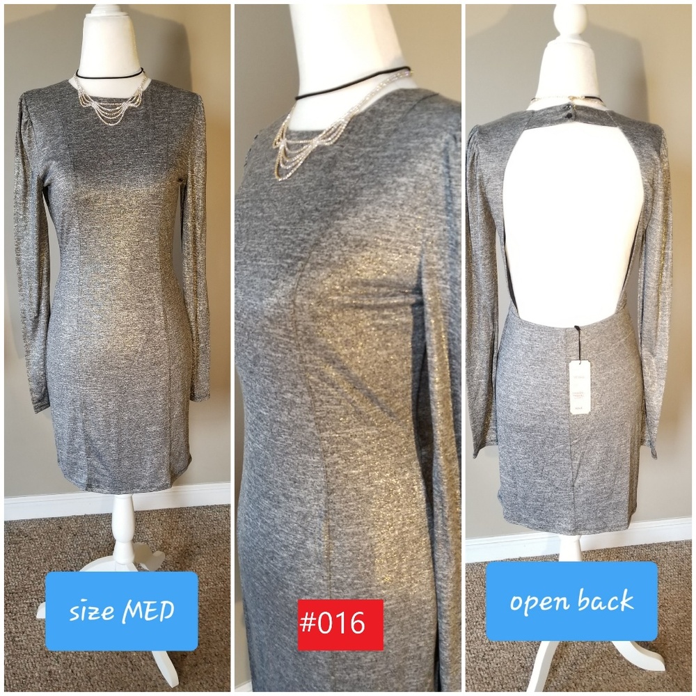 Grey long sleeve dress